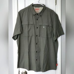 Coleman Gray/Green Fishing Shirt, Size XL